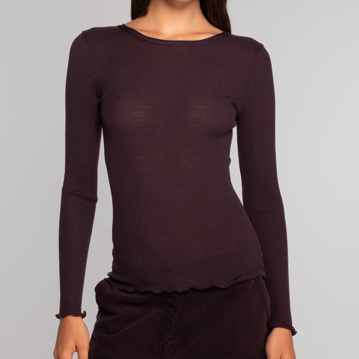 Oscalito Wool and Silk Long Sleeve Shirt