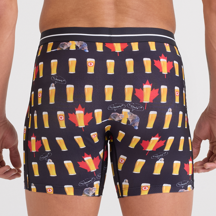 SAXX Volt Breathable Mesh Boxer Briefs 6"-Canadian Motifs